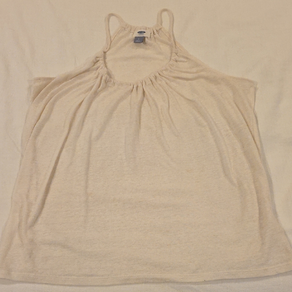 Women's Cream Halter Top